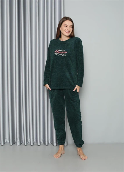 Moda Çizgi Welsoft Polar Kadın Pijama Takımı 8516 - 4