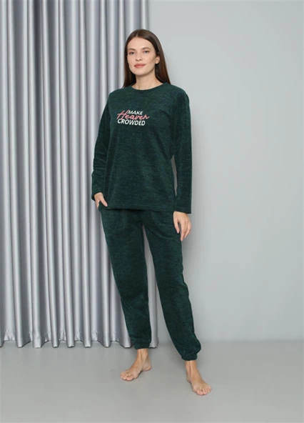 Moda Çizgi Welsoft Polar Kadın Pijama Takımı 8516 - 5