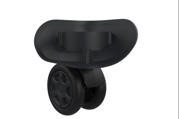 Keo-Plus ABS Valiz Tekerleği Çift Teker Siyah Renk - Resim 4