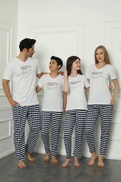 Moda Çizgi Aile Penye Pijama Takım (anne - kız ) 50113 Ayrı Ayrı Satılır . Fiyatları Farklıdır - Resim 2