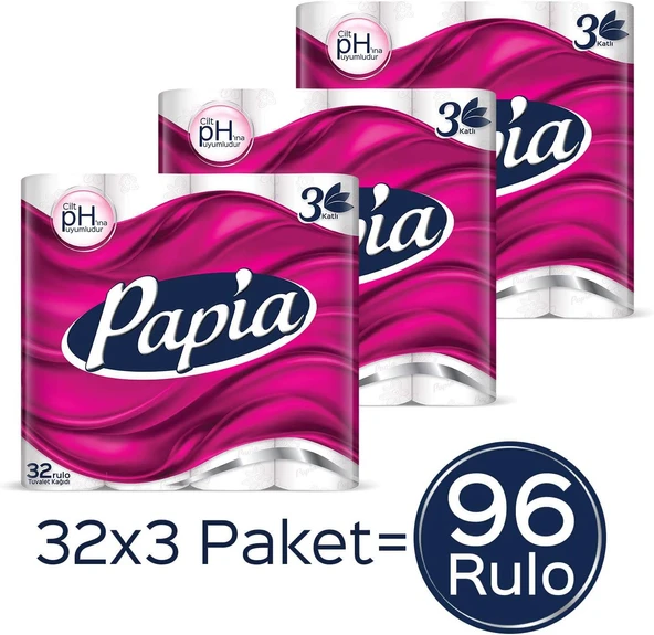 Papia Tuvalet Kağıdı 96 Rulo ürün görseli