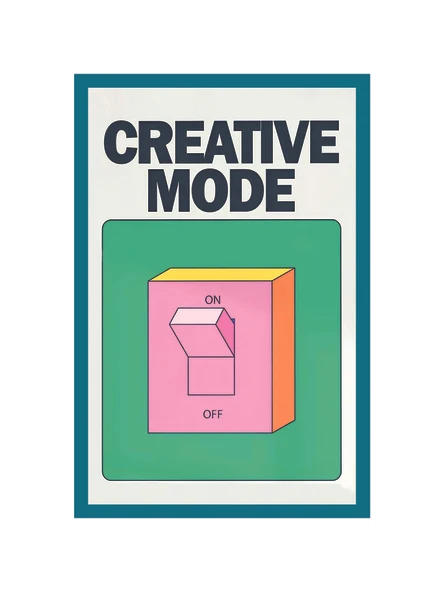 Creative Mode  Yaratıcı Mod Temalı Dekoratif Hediye Not Kartı Kartpostal  10 x 15 cm - 1