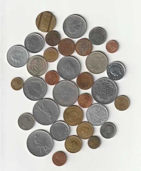 Escoines Koleksiyon 368605bdf191bb Yerli/Yabancı Koleksiyon Başlangıç seti 33Adet Eski Madeni/Jeton - Resim 3