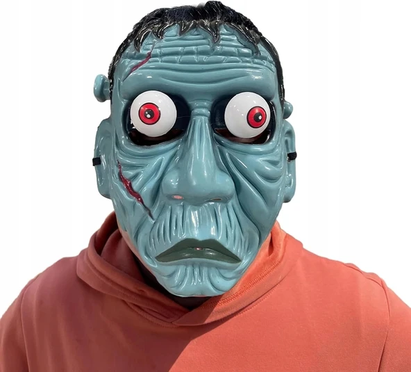 Frankenstein Temalı Sallanan Oynar Gözlü Maske - 2