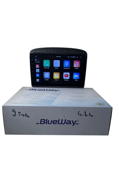 Peugeot 308 (Gri) BLUEWAY 4-64 PROFESYONEL OEM MULTİMEDİA