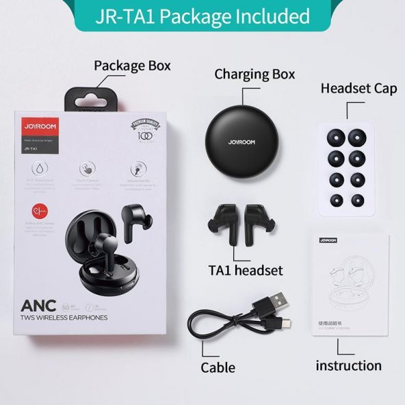 Joyroom JR-TA1 TWS Kablosuz Kulaklık Bluetooth 5.0 ANC - 2