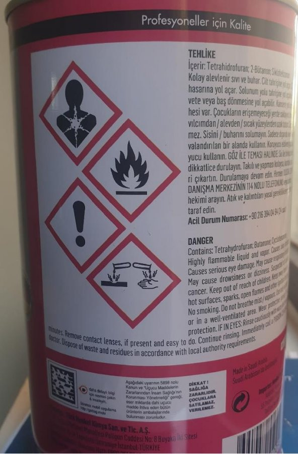 Henkel Tangit Sert Pvc Yapıştırıcı 1 Kg 1000 Gr PVC-U Yüksek Basınç Dayanımı Sert PVC ve Boru Alman Teknolojisi AGMair Agm Havalandırma - 2