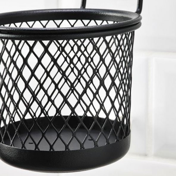 Siyah Renk Asılabilir Delikli Kaşıklık Çatal Kaşıklık Bıçaklık MeridyenDukkan 14x16 cm Siyah - 3