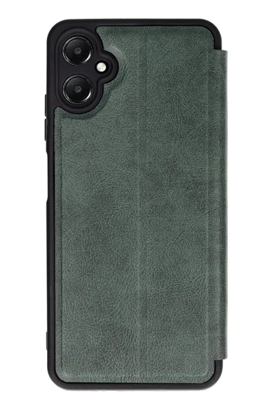 Samsung Galaxy A05 Kılıf Flip Cover - Koyu Yeşil