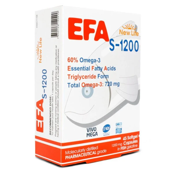 New life EFA S-1200 mg 45 Kapsül 7640128140290