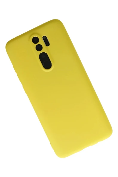 Xiaomi Redmi Note 8 Pro Kılıf First Silikon - Sarı - 3
