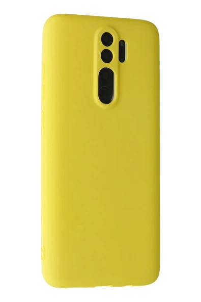 Xiaomi Redmi Note 8 Pro Kılıf First Silikon - Sarı - 2