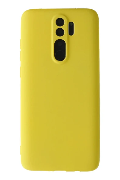 Xiaomi Redmi Note 8 Pro Kılıf First Silikon - Sarı - 1