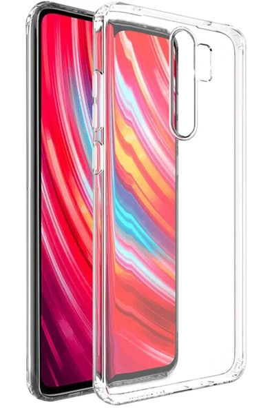 Xiaomi Redmi Note 8 Pro Kılıf Lüx Şeffaf Silikon - 1