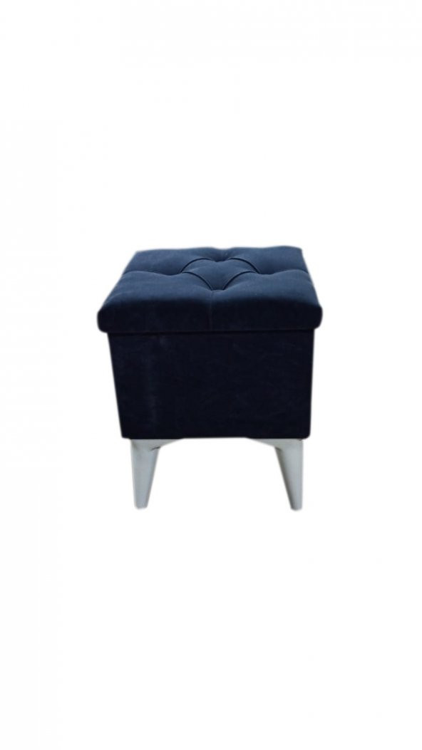 ER PUF AYAK UZATMA SANDIKLI PUF TABURE KOLTUK AYAKABILIK 35X35 CM EBATLI LACİVERT RENK SEÇENEKLİ - 1