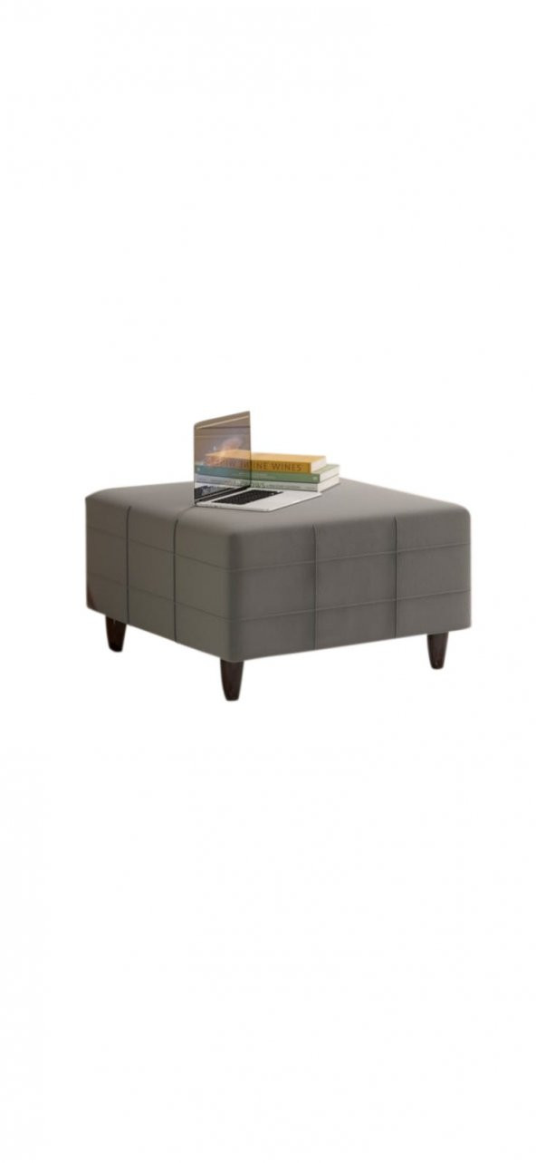 KARE ORTA SEHPA PUF MAKSİ KUMAŞ ORTA SEHPA PUF KOLTUK 60X60 CM EBATLI - 1