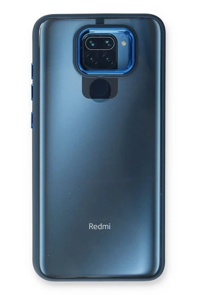 Xiaomi Redmi Note 9 Kılıf Dora Kapak - Mavi - Resim 3