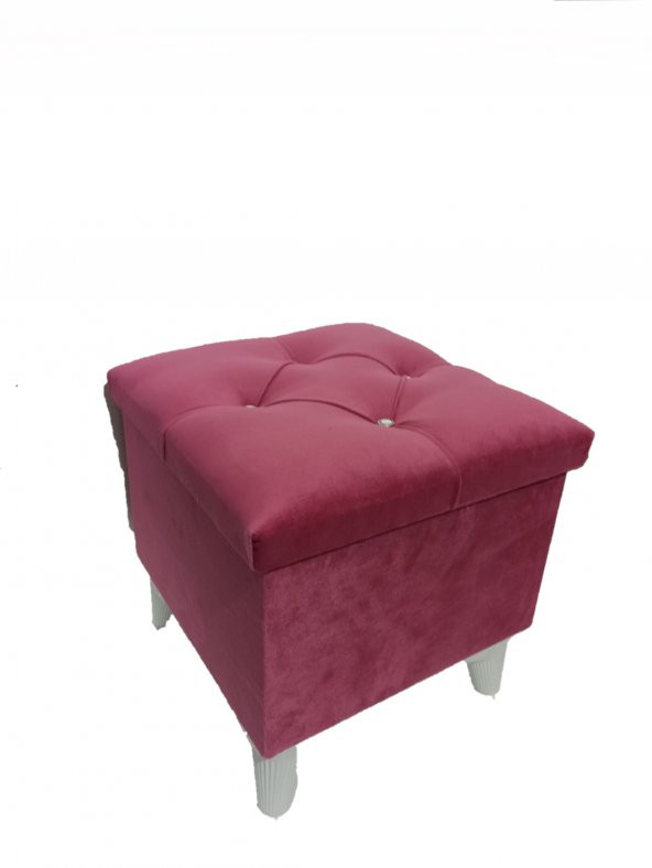 BALTACI MOBİLYA SANDIKLI KARE PUF 35X35 CM PEMBE