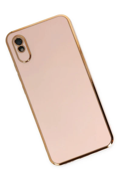 Xiaomi Redmi 9A Kılıf Volet Silikon - Pembe - Resim 2