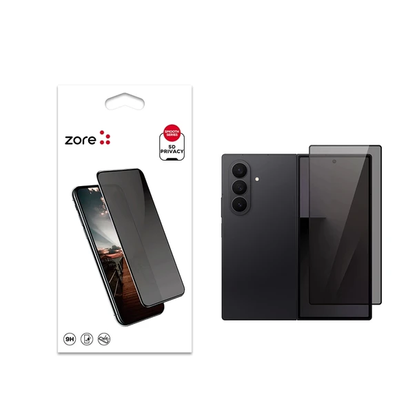 Galaxy Z Fold 7 Zore New 5D Privacy Temperli Ekran Koruyucu ürün görseli