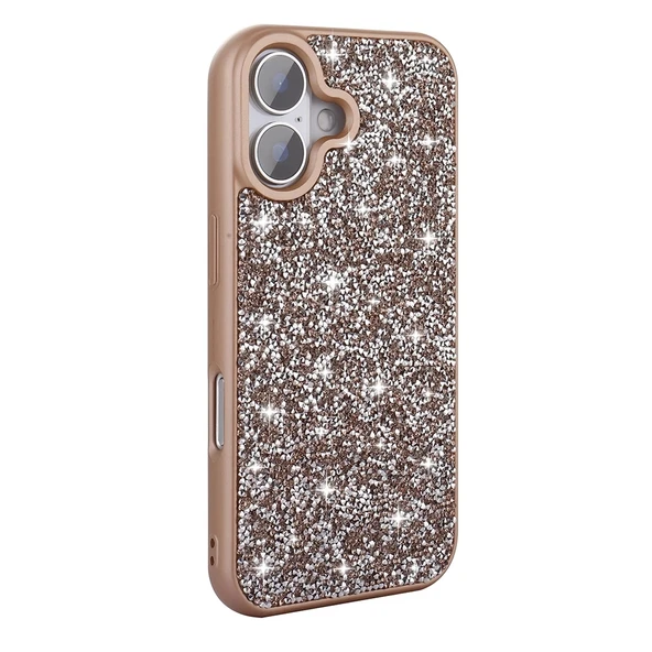 Apple iPhone 16 Plus Kılıf Parlak Taşlı Tasarım Zore Pırlanta Kapak ürün görseli