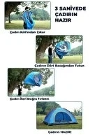 Otomatik Havada Açılan Su Geçirmez Çadır 4 Kişilik - 3