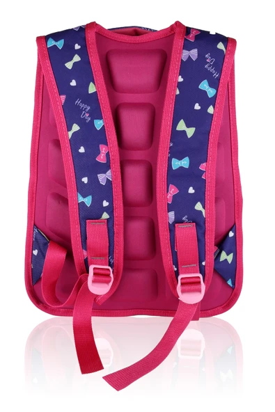 Lugmo 3 Lü İlkokul Çanta Seti Kız Çocuk Çantası Astarlı Love Sue Mor-Pembe - 5