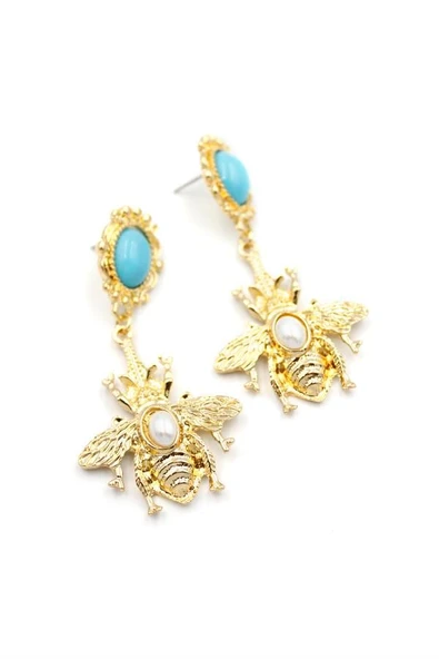 Arı Küpe - Turkuaz ürün görseli 1