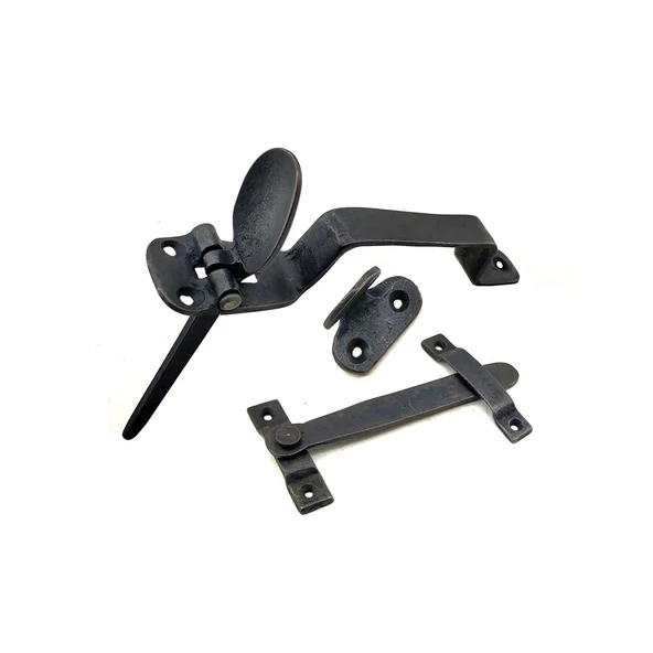 Antika Tarz Dekoratif Pirinç Şipşak Kapı Kolu - Oksit ürün görseli 1