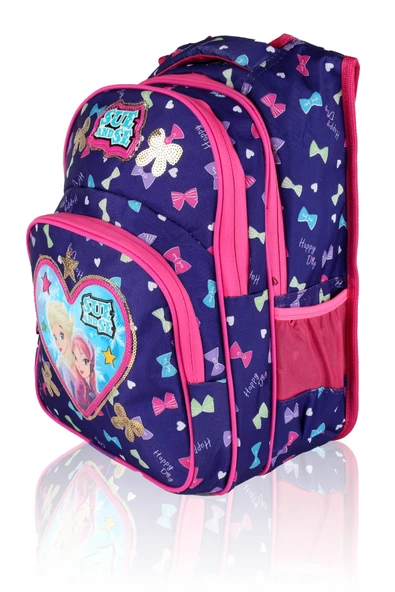 Lugmo 3 Lü İlkokul Çanta Seti Kız Çocuk Çantası Astarlı Love Sue Mor-Pembe - 4