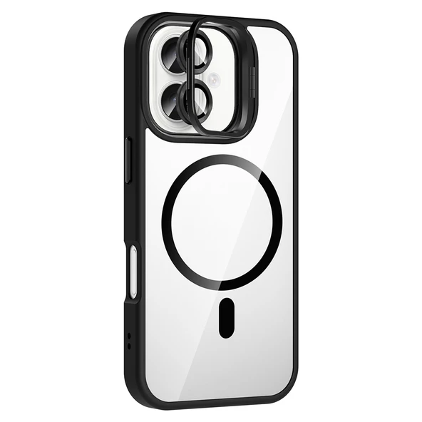 Gpack iPhone 16 Plus uyumlu Kılıf Standlı M-Safe Özellikli Etro Kapak  Lens Koruma ürün görseli