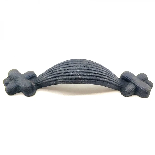 Antika Tarz Dekoratif Pirinç Örgü Mobilya Kulbu - 22x120 Mm, Oksit ürün görseli