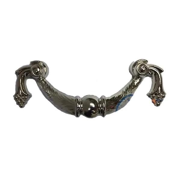 Dekoratif Zamak Üzümlü Kulp - 64mm, Nikel, 100 Adet ürün görseli