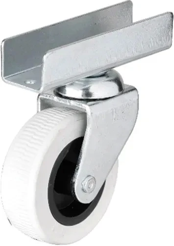 323 - 50x20 Mm Gri Uzun U Tablalı Teker 4 Adet ürün görseli