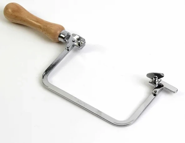 Sabit Kıl Testere Kolu - Ahşap Sap 13,5cm