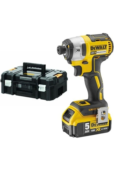 Dewalt Dcf887p2-qw 18v/5.0ah Li-ion Çift Akülü Kömürsüz Profesyonel Darbeli Tornavida ürün görseli 1