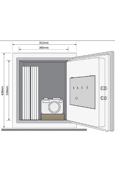 Yale Yfm/520/fg2 Yangın Sertifikalı Kasa Büyük Boy - Resim 2