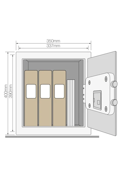 Yale Maksimum Güvenlik Sertifikalı Parmak Izli Kasa Ysfm 400 Eg1 - Resim 2