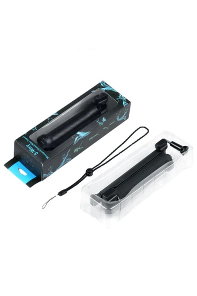 Katlanabilir 3 Way Çok Yönlü Aksiyon Kamera GoPro ile Uyumlu Tripod Monopod - Resim 6
