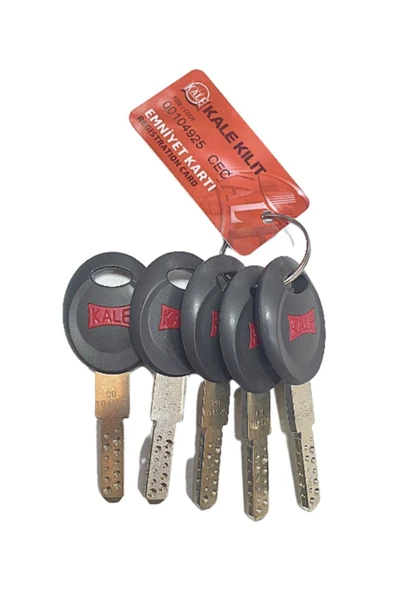 Kale Kilit Kale 164cec Tüpten Şifreli Yüksek Güvenlikli Silindir 2!li Set ( Cec+cecm ) Nikel ( 68mm-26+10+32 ) - Resim 5