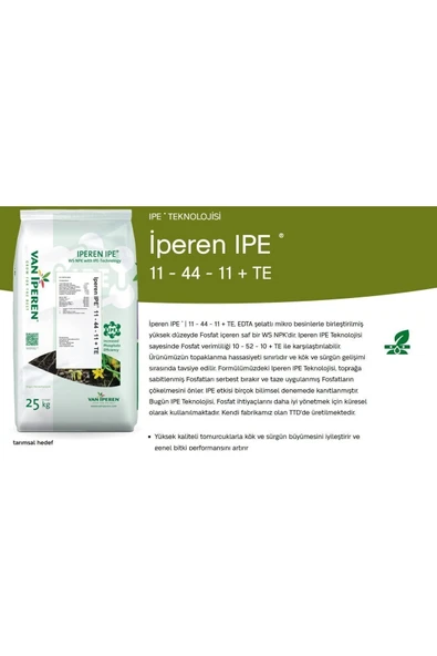 Van Iperen  Npk 11 - 40 - 11 2 Mgo Te Ipe 25 Kg ürün görseli