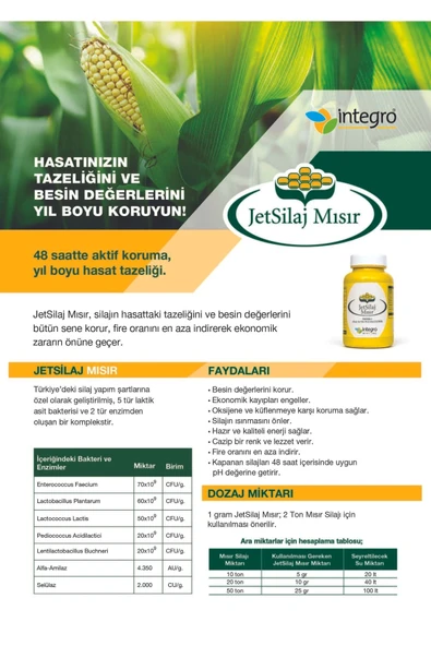 İntegro  Jetsilaj Mısır 50 gr - Resim 3