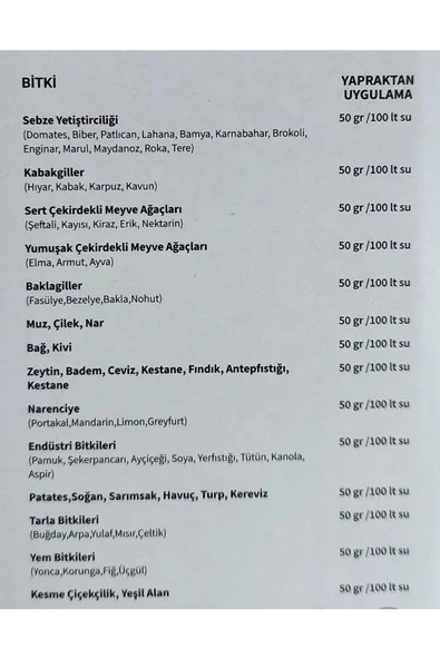 ecotalya  Orion (6-21--6+2 Mgo+1,2b+3mo+4zn ) 1 Kg Mikro Elementli Gübre - Resim 3