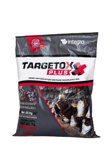 İntegro  Pakmaya Targetox Plus Sinerjik Ve Efektif Mikotoksin Bentonit Toksin Bağlayıcı 25 Kg ürün görseli