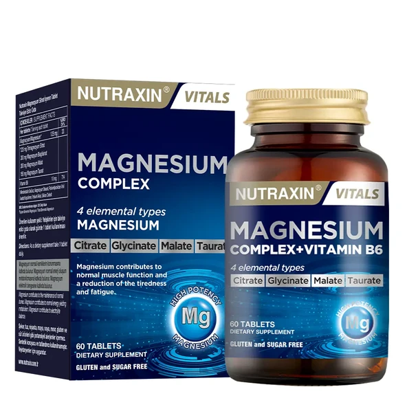Nutraxin Magnesium Complex Vitamin B6 60 Tablet ürün görseli