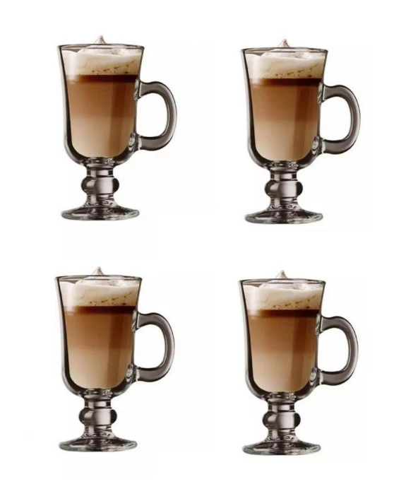 Paşabahçe ırısh latte - çikolata bardağı 4 lü kuplu bardak