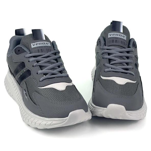 Erkek Füme Buz Bağcıklı Esnek Hafif Günlük Sneaker Spor Ayakkabı ürün görseli 1