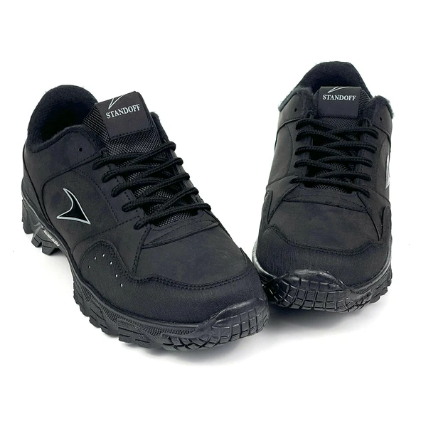 Erkek Siyah Gri Su ve Soğuğa Karşı Dayanıklı Kışlık Outdoor Ayakkabısı - 2