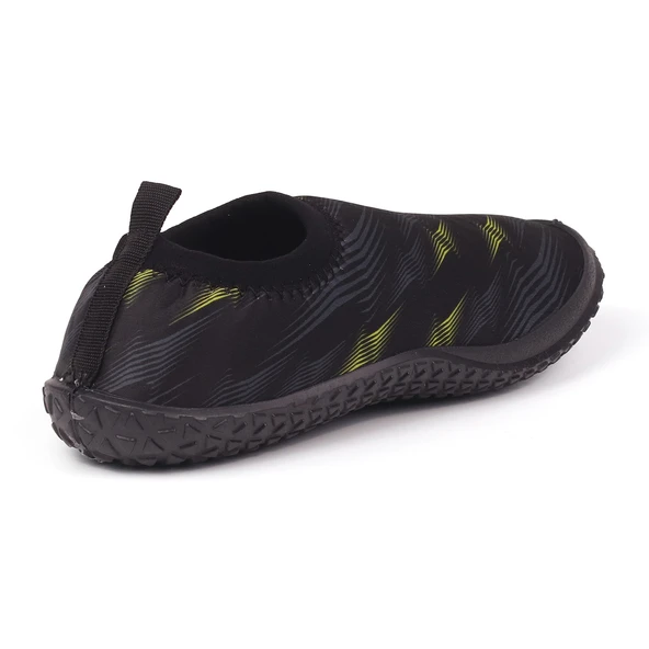 Erkek Siyah Kaydırmaz Tabanlı Ergonomik Tasarımlı Dayanıklı Plaj, Havuz, Deniz Ayakkabısı - 5