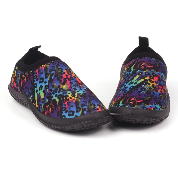 Kadın Renkli Kaydırmaz Tabanlı Ergonomik Tasarımlı Dayanıklı Plaj, Havuz, Deniz Ayakkabısı - Resim 4